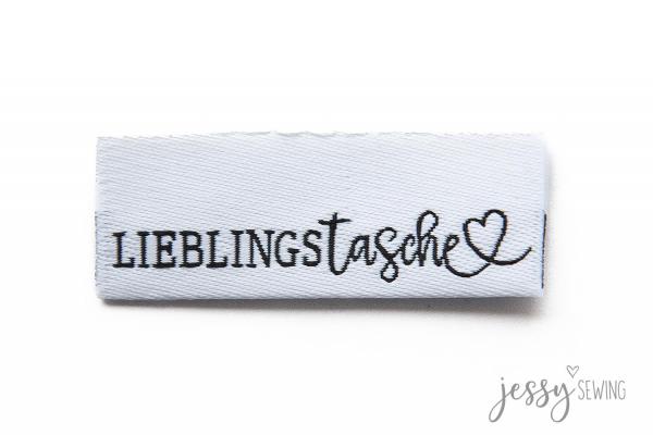 Weblabel Lieblingstasche weiß by Jessy Sewing